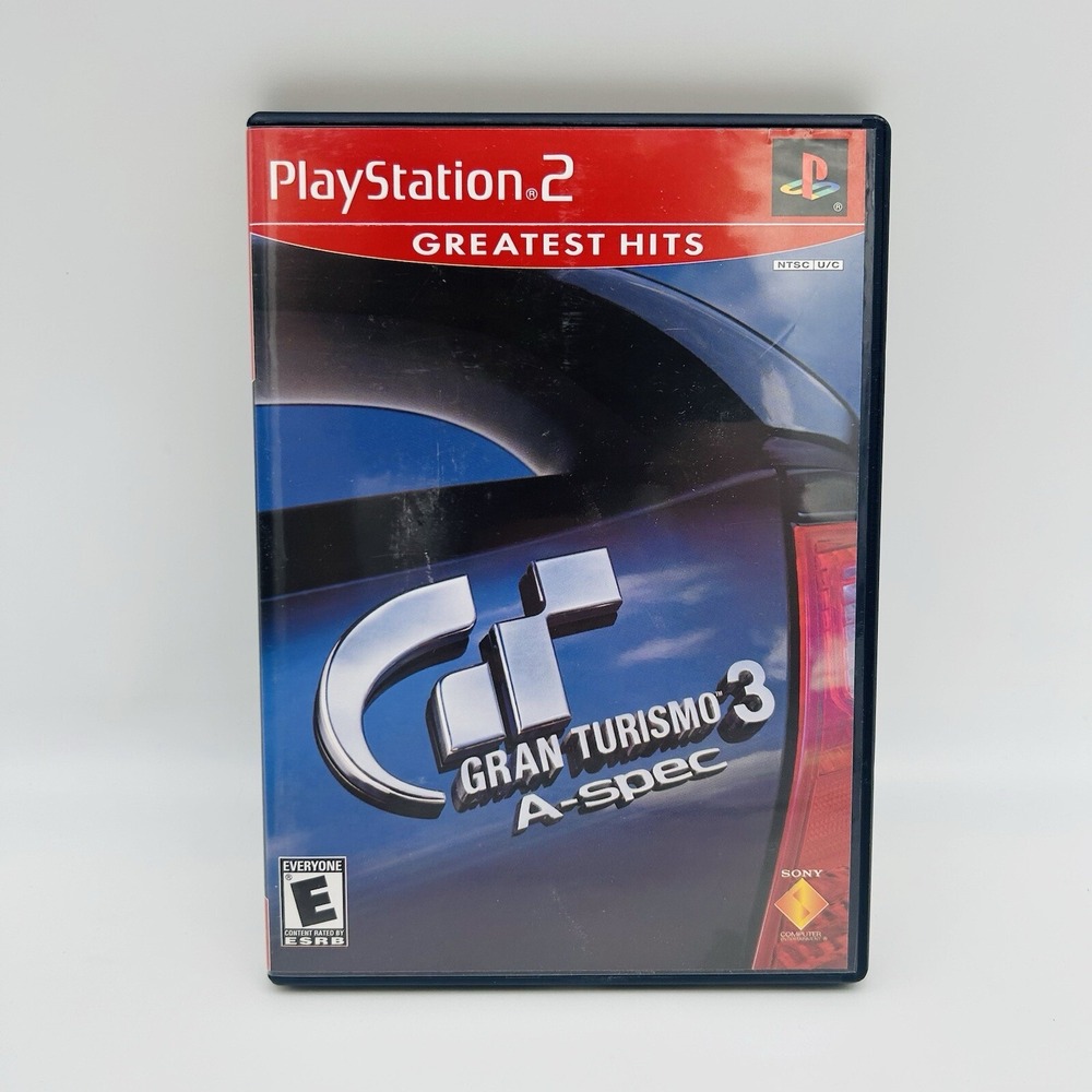 Gran Turismo 3 A-spec (PlayStation 2, PS2) Greatest Hits Label Tested No Manual
